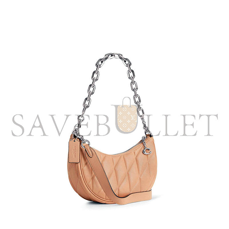 C0a*h mira quilted shoulder bag in leather (24*15*6cm)